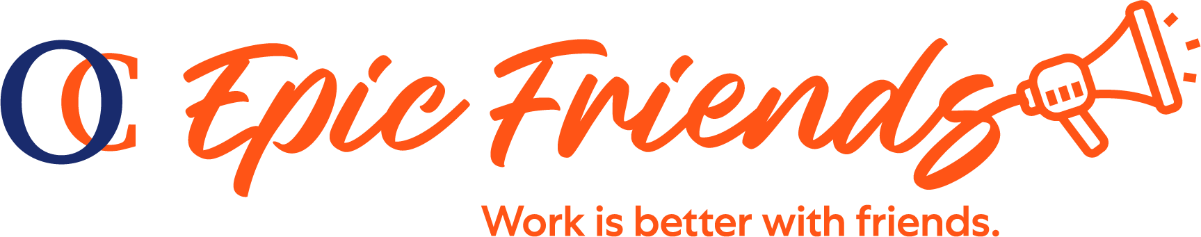 OC - EPIC staffing friends logo - Orange OC - EPIC staffing friends logo - Orange